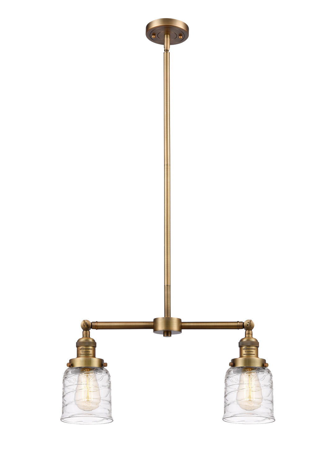 Innovations Franklin Restoration 209-BB-G513 Chandelier Light - Brushed Brass