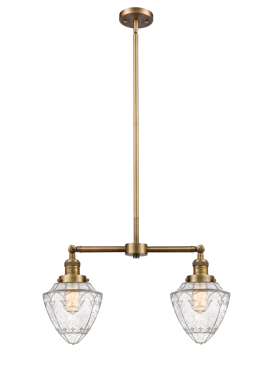 Innovations Franklin Restoration 209-BB-G664-7 Chandelier Light - Brushed Brass