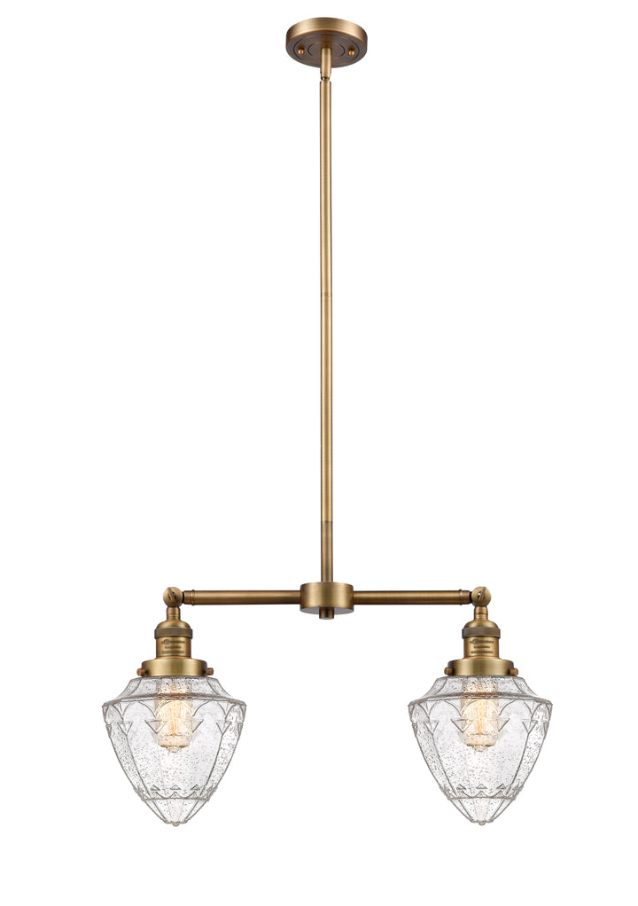 Innovations Franklin Restoration 209-BB-G664-7 Chandelier Light - Brushed Brass