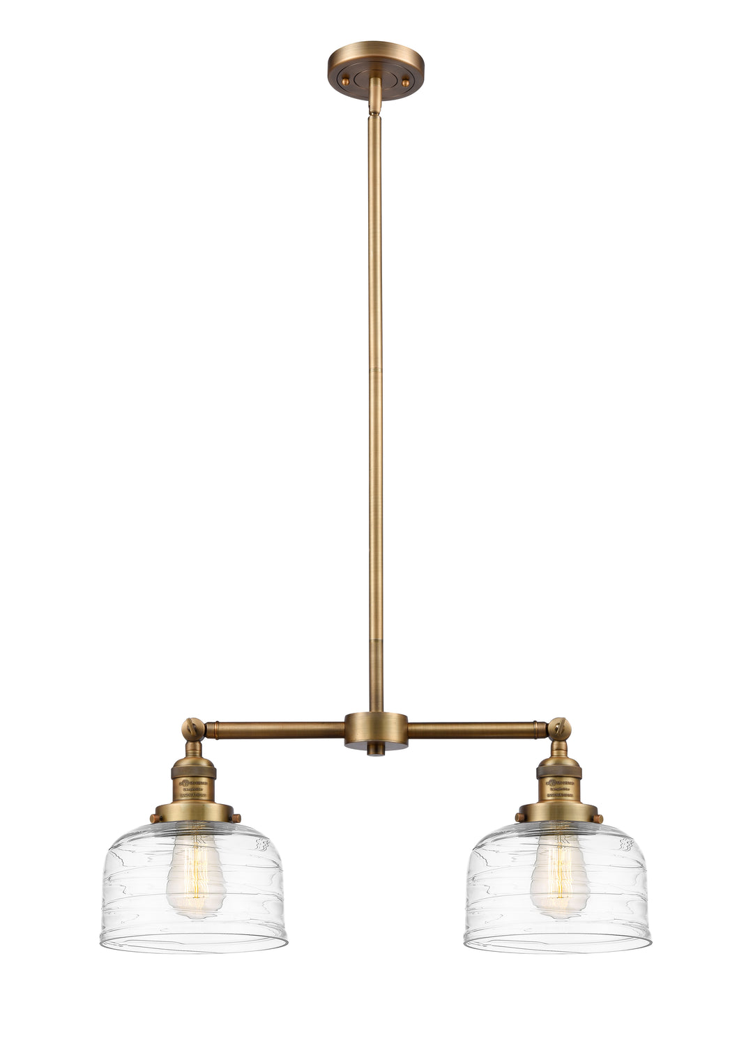 Innovations Franklin Restoration 209-BB-G713 Chandelier Light - Brushed Brass