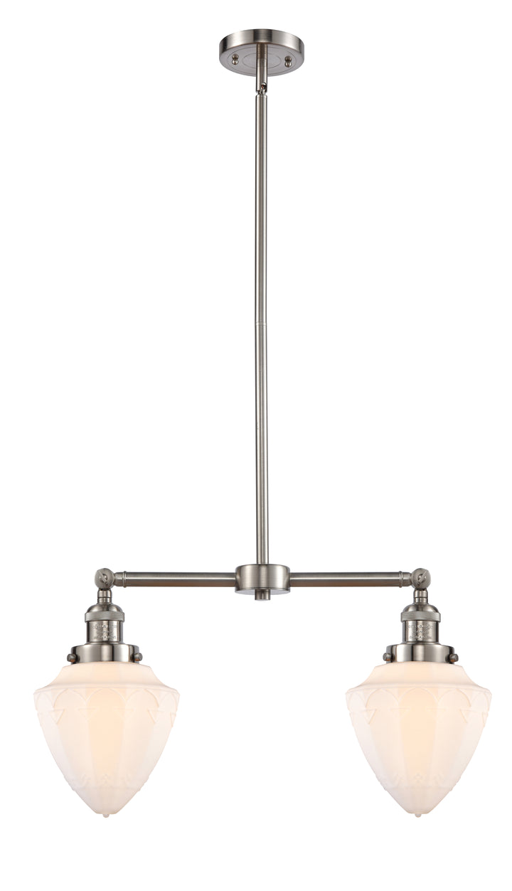 Innovations Franklin Restoration 209-SN-G661-7 Chandelier Light - Brushed Satin Nickel