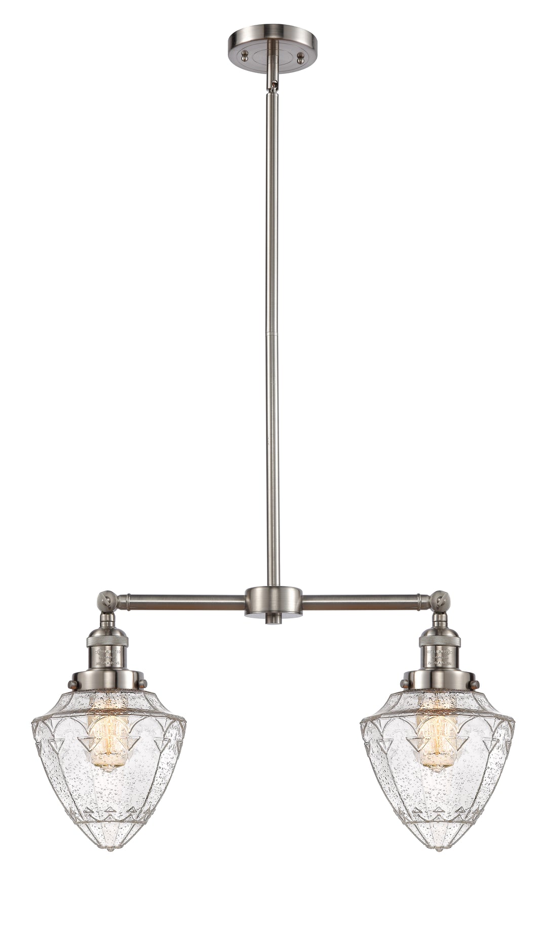 Innovations Franklin Restoration 209-SN-G664-7 Chandelier Light - Brushed Satin Nickel