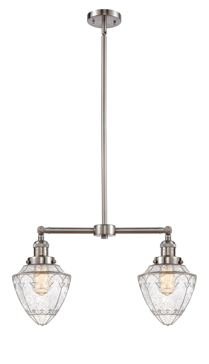 Innovations Franklin Restoration 209-SN-G664-7 Chandelier Light - Brushed Satin Nickel