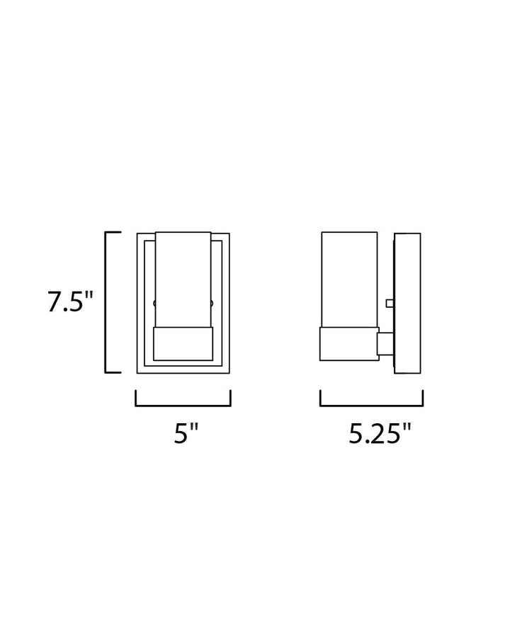 Maxim Sync 20901CLPC Wall Sconce Light - Polished Chrome