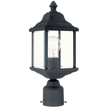 Dolan Designs Lighting 932-50 Charleston One Light Post Mount Outdoor Black