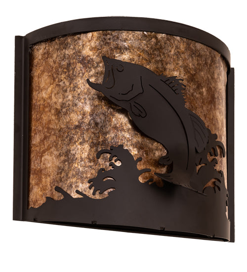 Meyda Tiffany Leaping Bass 210341 Wall Light - Oil Rubbed Bronze