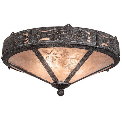 Meyda Tiffany Rainbow Trout 210574 Ceiling Light - Pewter
