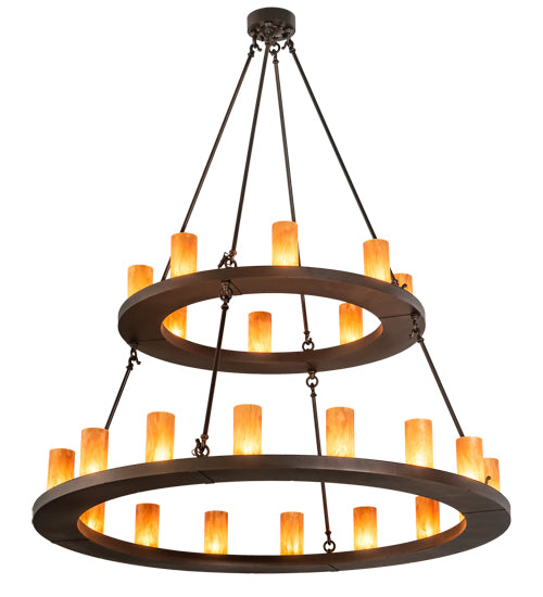 Meyda Tiffany Loxley 210577 Chandelier Light - Mahogany Bronze
