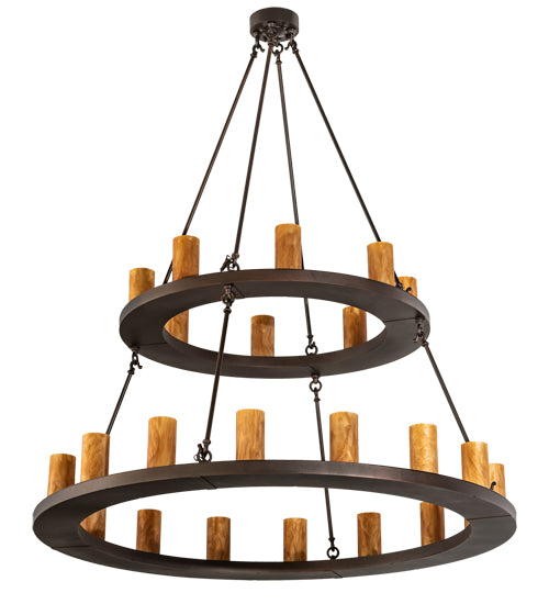 Meyda Tiffany Loxley 210577 Chandelier Light - Mahogany Bronze