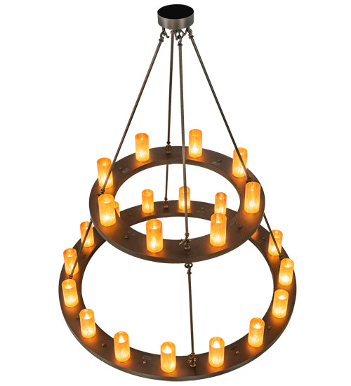 Meyda Tiffany Loxley 210577 Chandelier Light - Mahogany Bronze