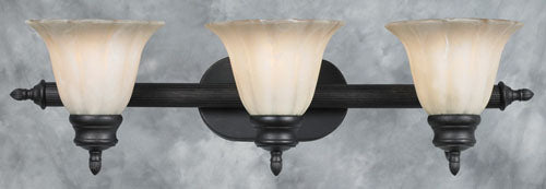 Forte Bordeaux E 50003-03-64 Bath Vanity Light 27 in. wide - Bordeaux