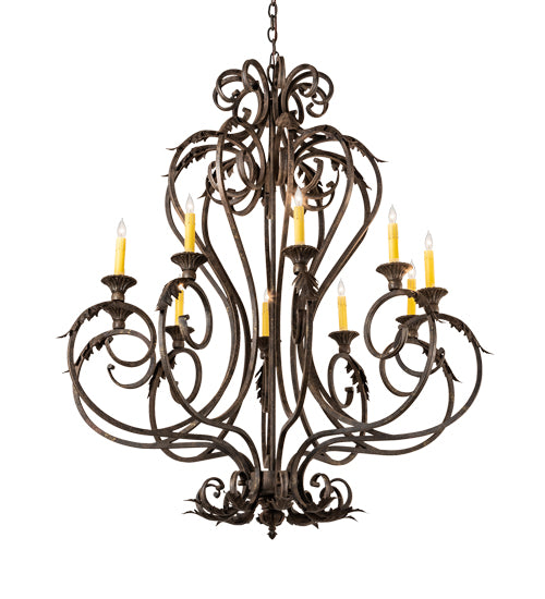 Meyda Tiffany Josephine 210727 Chandelier Light - Mahogany Bronze