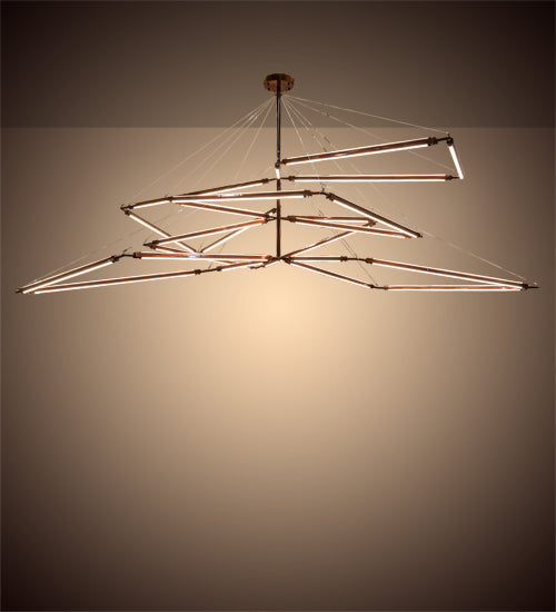 Meyda Tiffany Isotope 210950 Chandelier Light - Transparent Copper