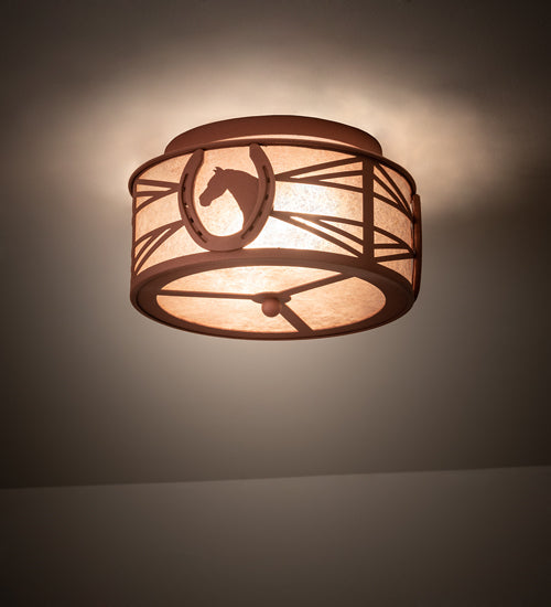 Meyda Tiffany Horseshoe 211015 Ceiling Light - Rust