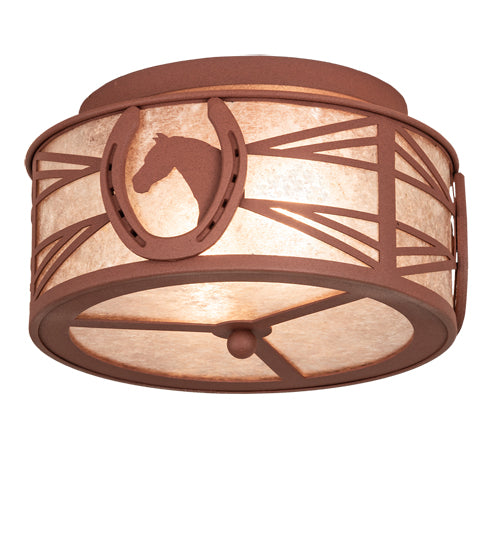 Meyda Tiffany Horseshoe 211015 Ceiling Light - Rust