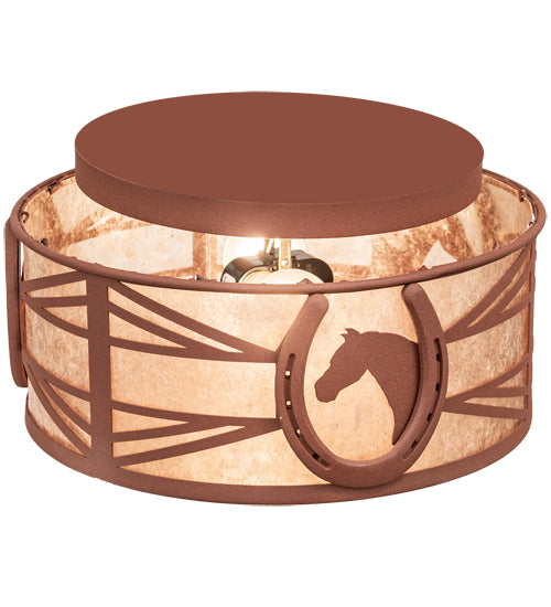 Meyda Tiffany Horseshoe 211015 Ceiling Light - Rust