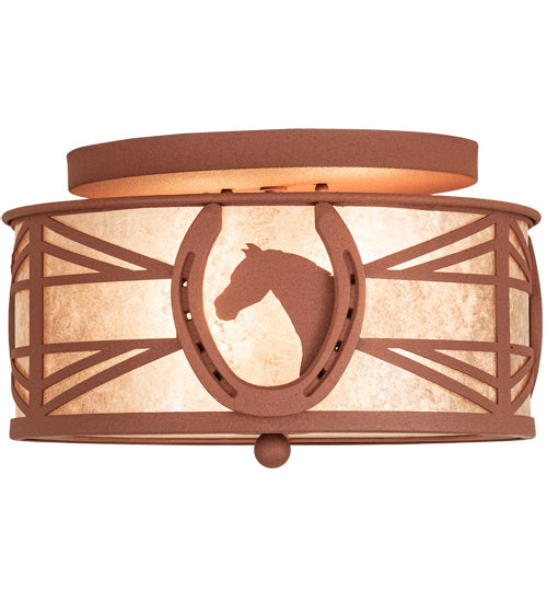 Meyda Tiffany Horseshoe 211015 Ceiling Light - Rust