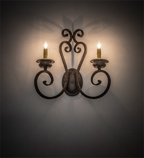 Meyda Tiffany Fernando 211058 Wall Light - Wrought Iron