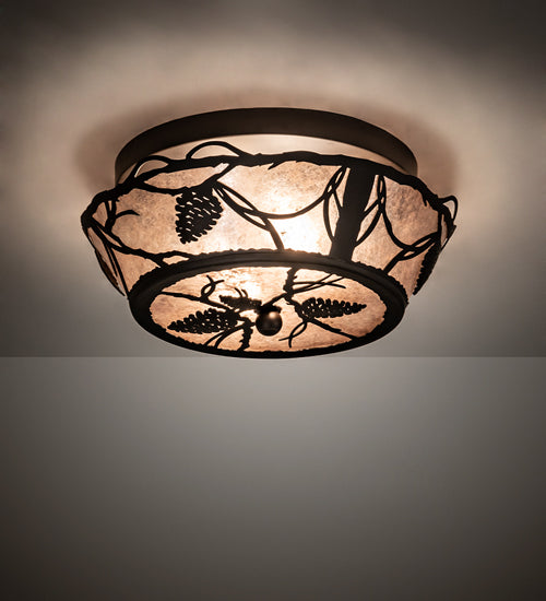 Meyda Tiffany Whispering Pines 211891 Ceiling Light - Oil Rubbed Bronze