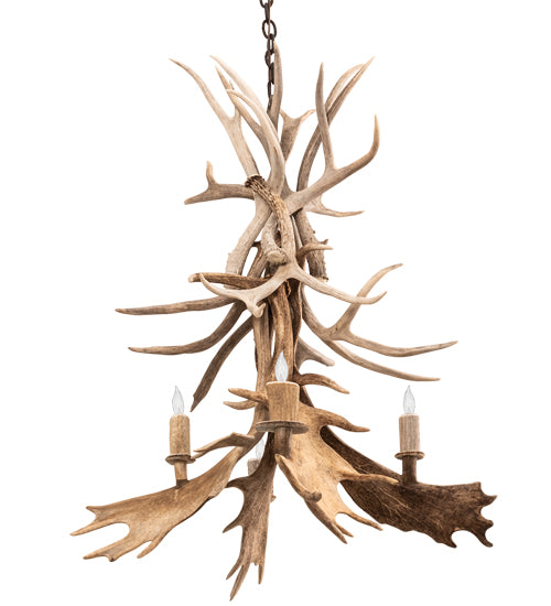 Meyda Tiffany Antlers 212272 Chandelier Light - Mahogany Bronze