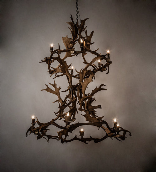 Meyda Tiffany Antlers 212274 Chandelier Light - Bronze
