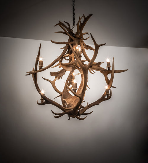 Meyda Tiffany Antlers 212275 Chandelier Light - Antique Copper