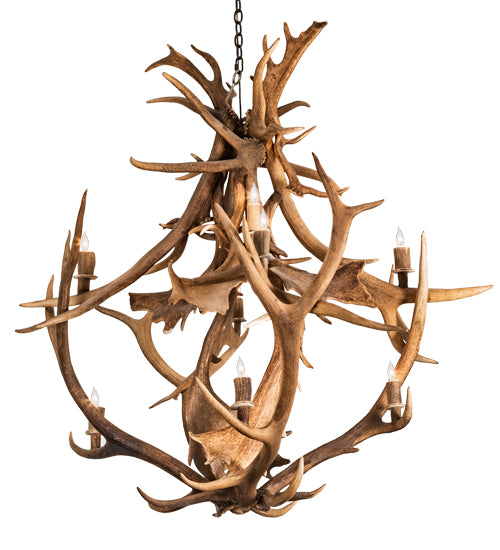 Meyda Tiffany Antlers 212275 Chandelier Light - Antique Copper