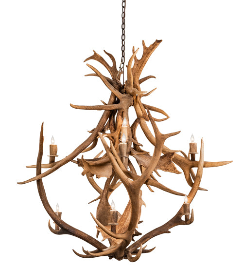 Meyda Tiffany Antlers 212275 Chandelier Light - Antique Copper