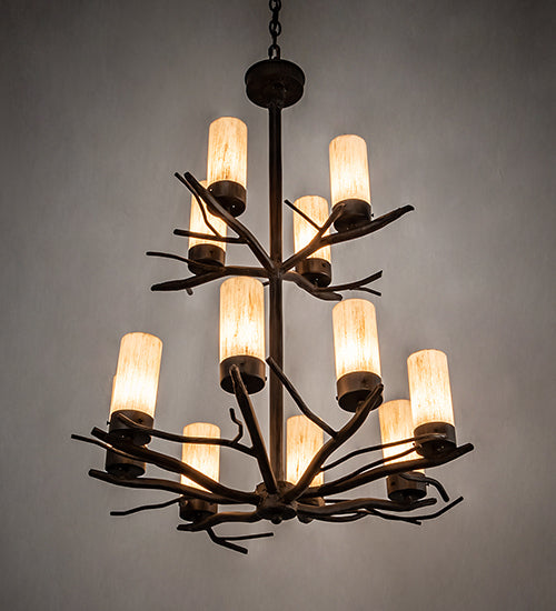 Meyda Tiffany Winter Solstice 212303 Chandelier Light - Rust