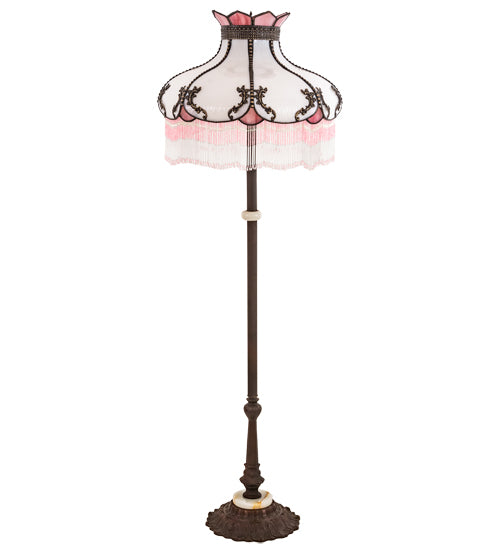 Meyda Tiffany Lighting 212568 Elizabeth Three Light Floor Lamp Lamp Bronze / Dark