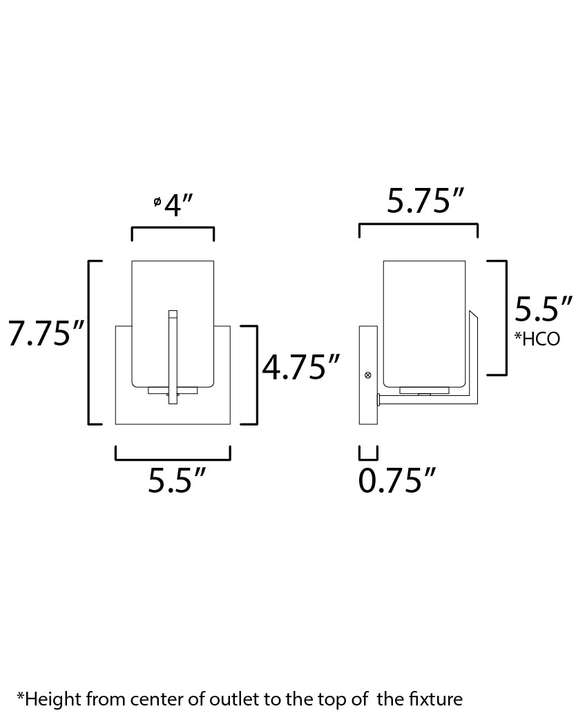 Maxim Dart 21281SWSN Wall Sconce Light - Satin Nickel