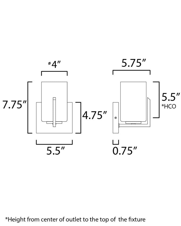 Maxim Dart 21281SWSN Wall Sconce Light - Satin Nickel