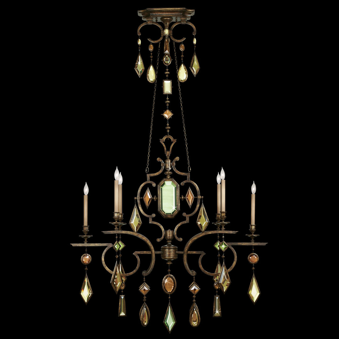 Fine Art Encased Gems 708940-1ST Chandelier Light - Bronze