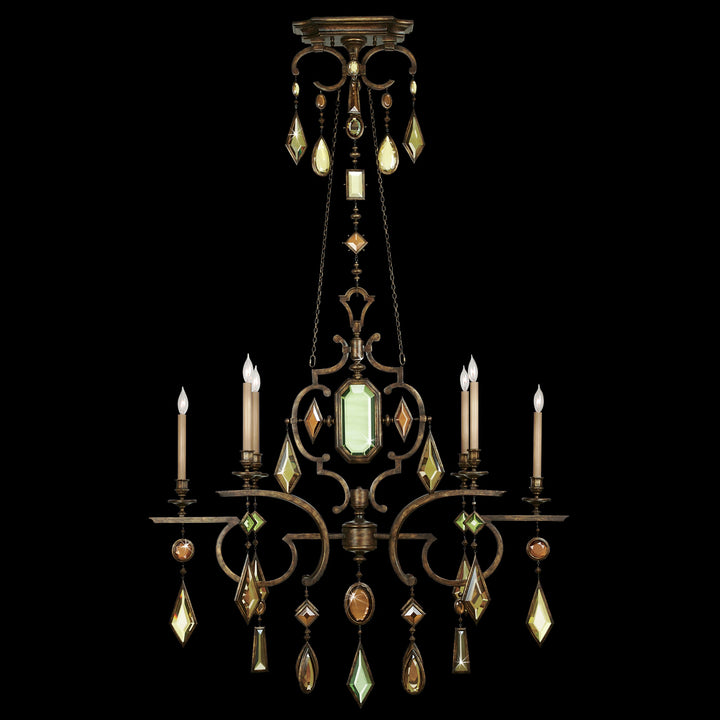 Fine Art Encased Gems 708940-1ST Chandelier Light - Bronze