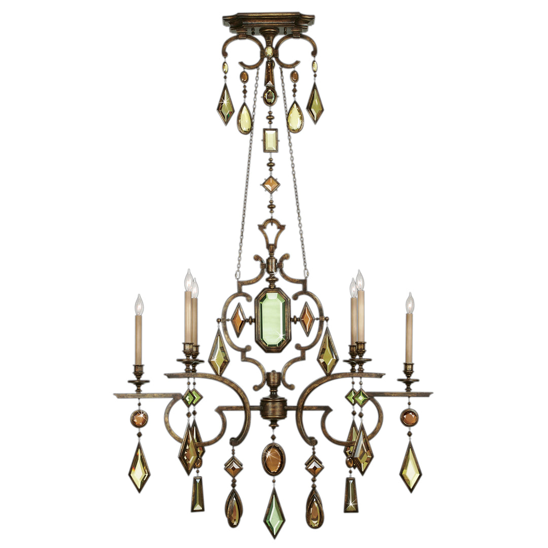 Fine Art Encased Gems 708940-1ST Chandelier Light - Bronze