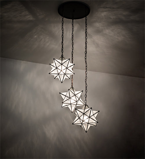 Meyda Tiffany Moravian Star 213235 Pendant Light - Oil Rubbed Bronze