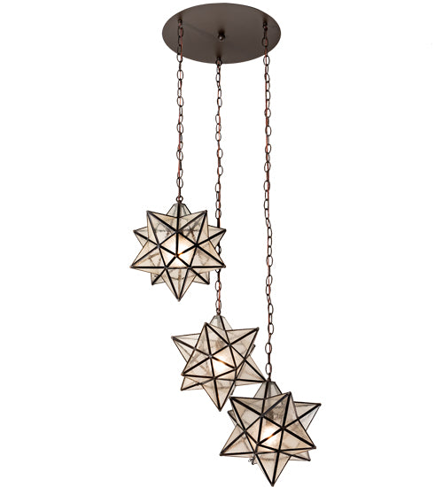 Meyda Tiffany Moravian Star 213235 Pendant Light - Oil Rubbed Bronze