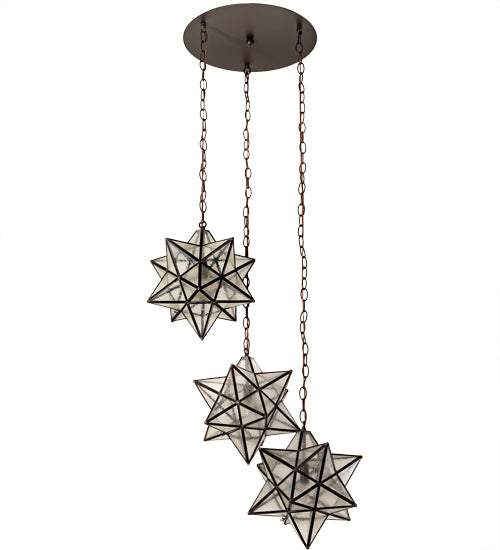 Meyda Tiffany Moravian Star 213235 Pendant Light - Oil Rubbed Bronze