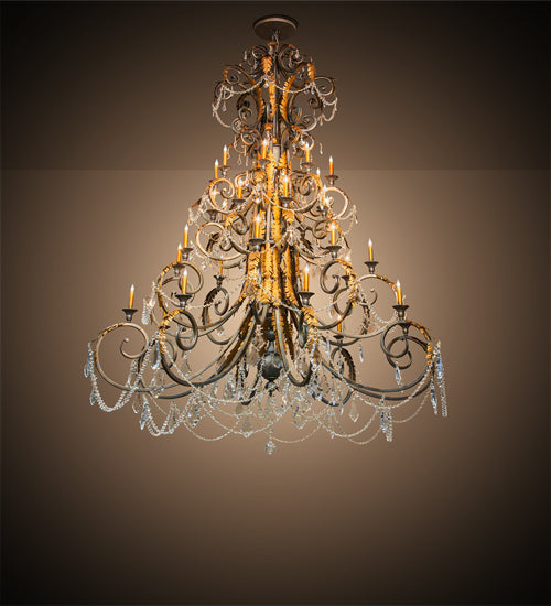 Meyda Tiffany Serratina 213272 Chandelier Light - French Bronzed,Crystal
