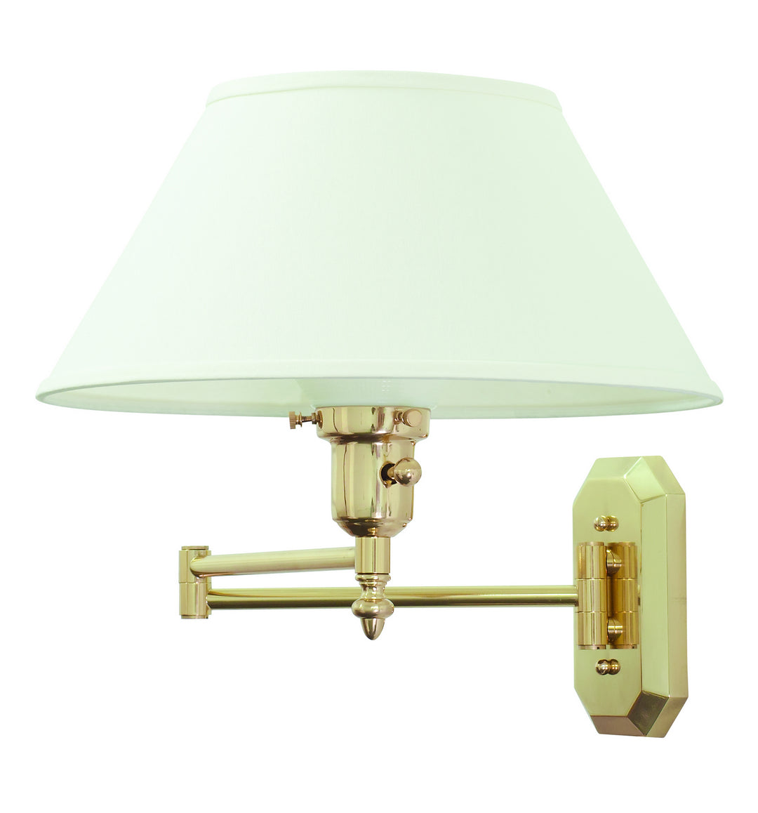 House Of Troy Lighting WS-704  Decorative Wall Swing Lamp Polished Brass