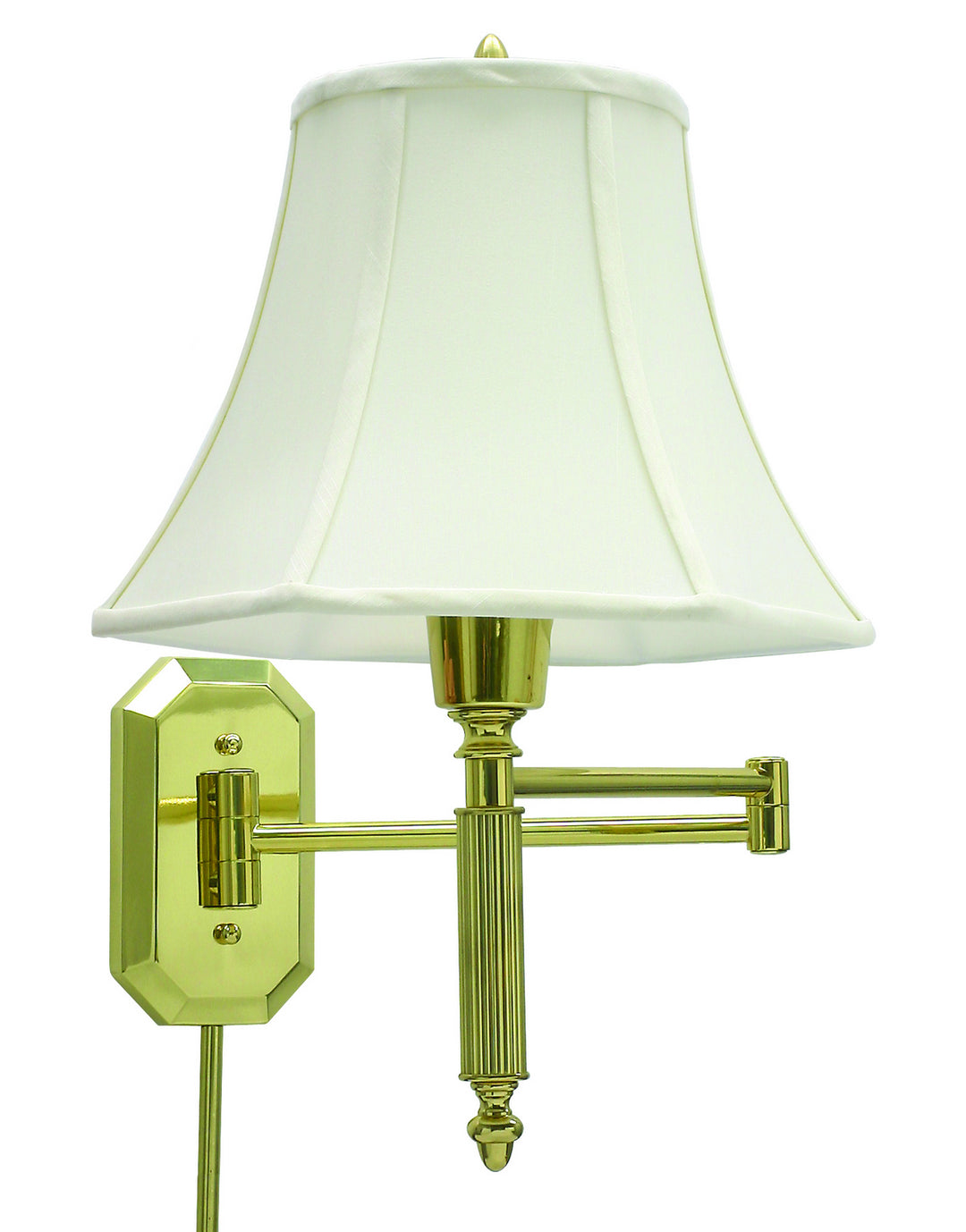 House Of Troy Lighting WS-706  Decorative Wall Swing Lamp Polished Brass