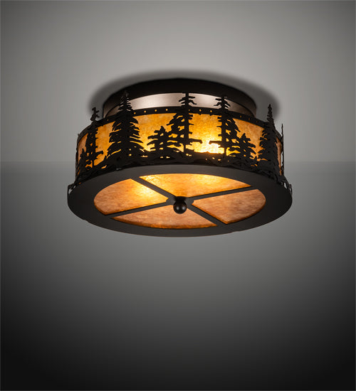 Meyda Tiffany Tall Pines 213426 Ceiling Light - Wrought Iron