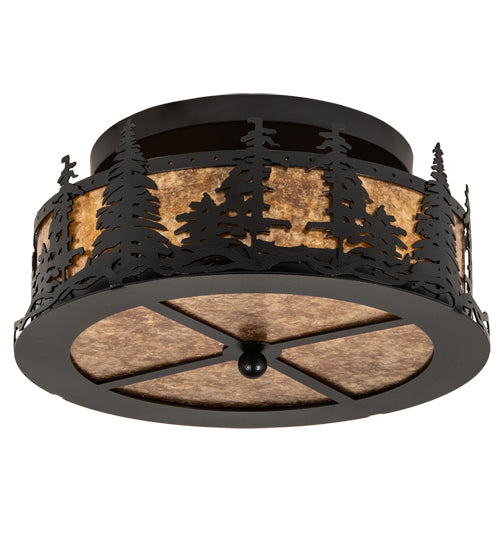 Meyda Tiffany Tall Pines 213426 Ceiling Light - Wrought Iron