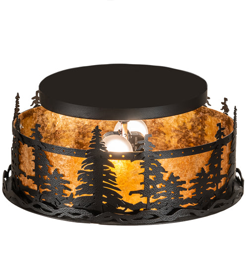 Meyda Tiffany Tall Pines 213426 Ceiling Light - Wrought Iron
