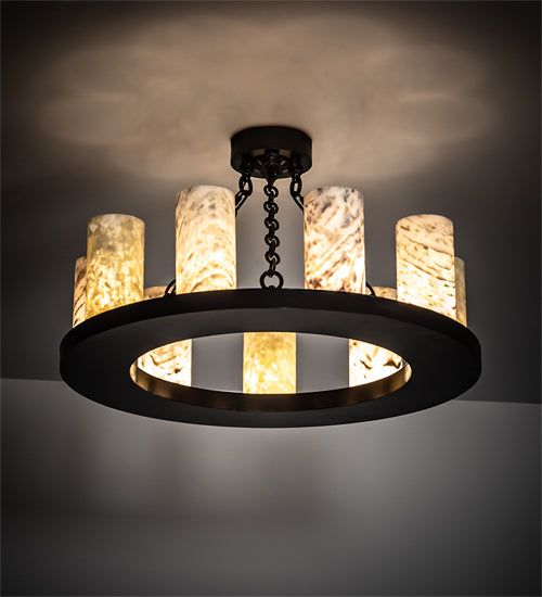 Meyda Tiffany Loxley 213472 Chandelier Light - Timeless Bronze