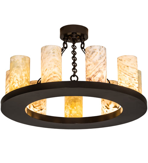 Meyda Tiffany Loxley 213472 Chandelier Light - Timeless Bronze