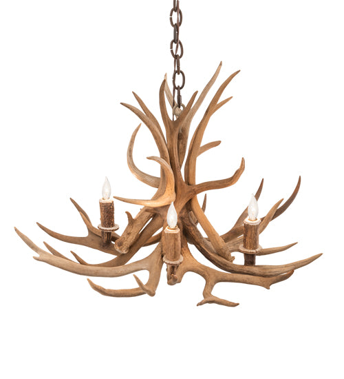 Meyda Tiffany Antlers 213675 Chandelier Light - Nickel