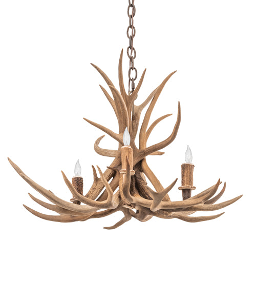 Meyda Tiffany Antlers 213675 Chandelier Light - Nickel