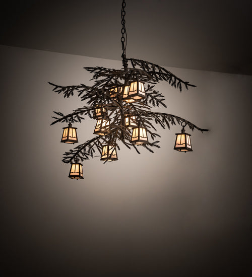 Meyda Tiffany Pine Branch 213911 Chandelier Light - Oil Rubbed Bronze