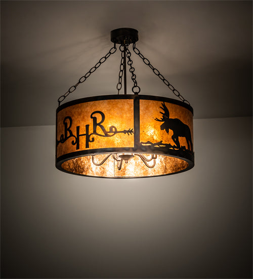 Meyda Tiffany Ridin Hy Personalized 213958 Ceiling Light - Antique Copper,Burnished